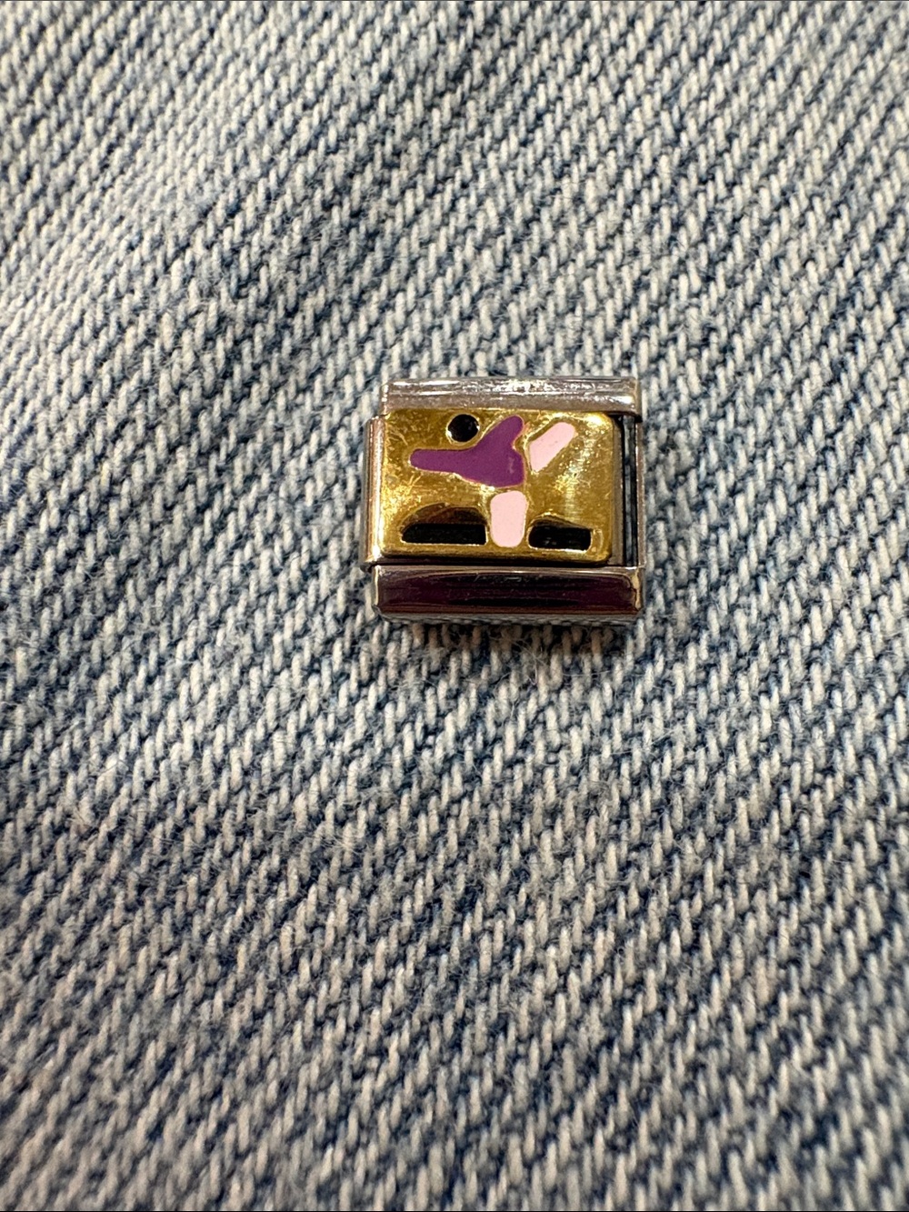 Nomination 18k Gold and Pink Dance Charm for Women Accessories